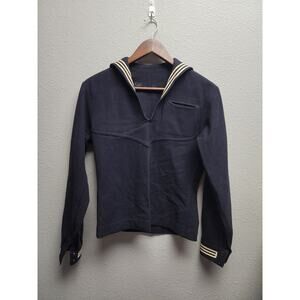 Vintage WWII U.S Crackerjack Navy Wool Sailor Uniform 2-Piece Jacket & Pants Set